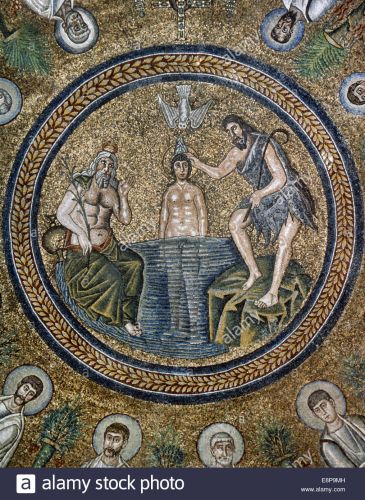 bapt&ecirc;me Christ ravenne artbiblique